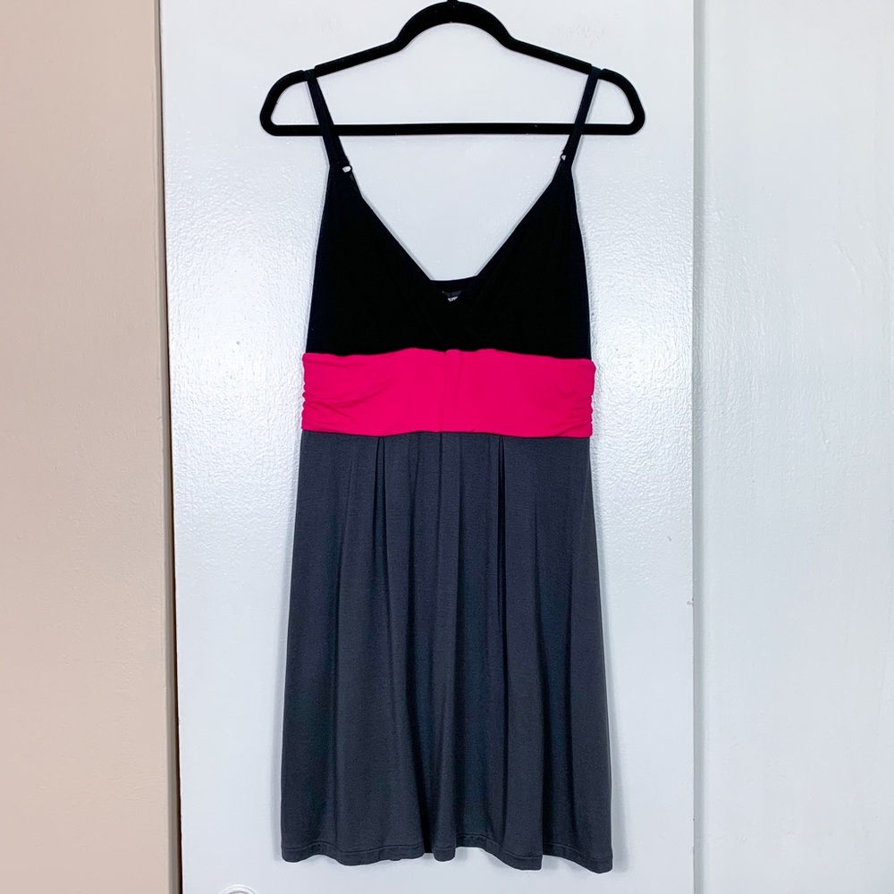 Vintage Express Color Block Mini Dress